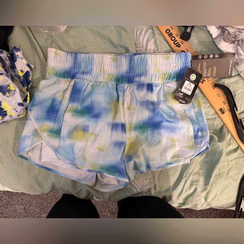 Avia Blue/White/Green/Yellow Bike Liner Shorts